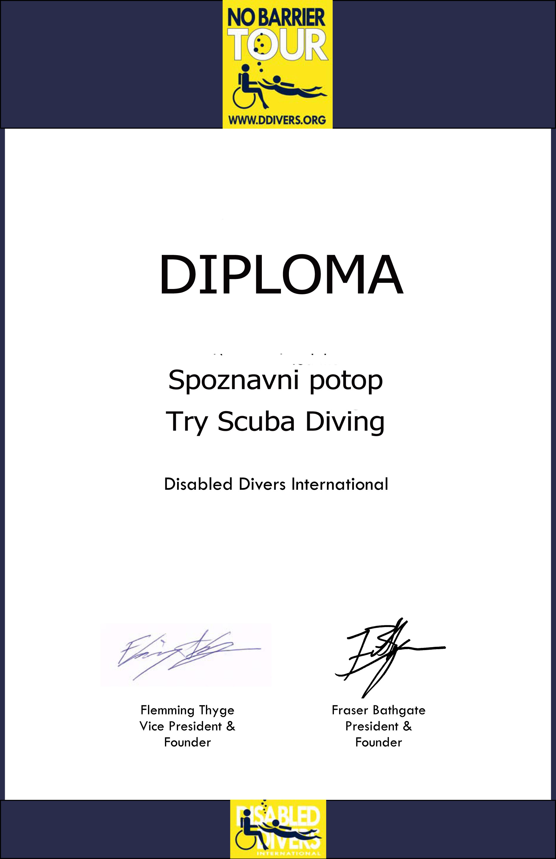 try scuba dive