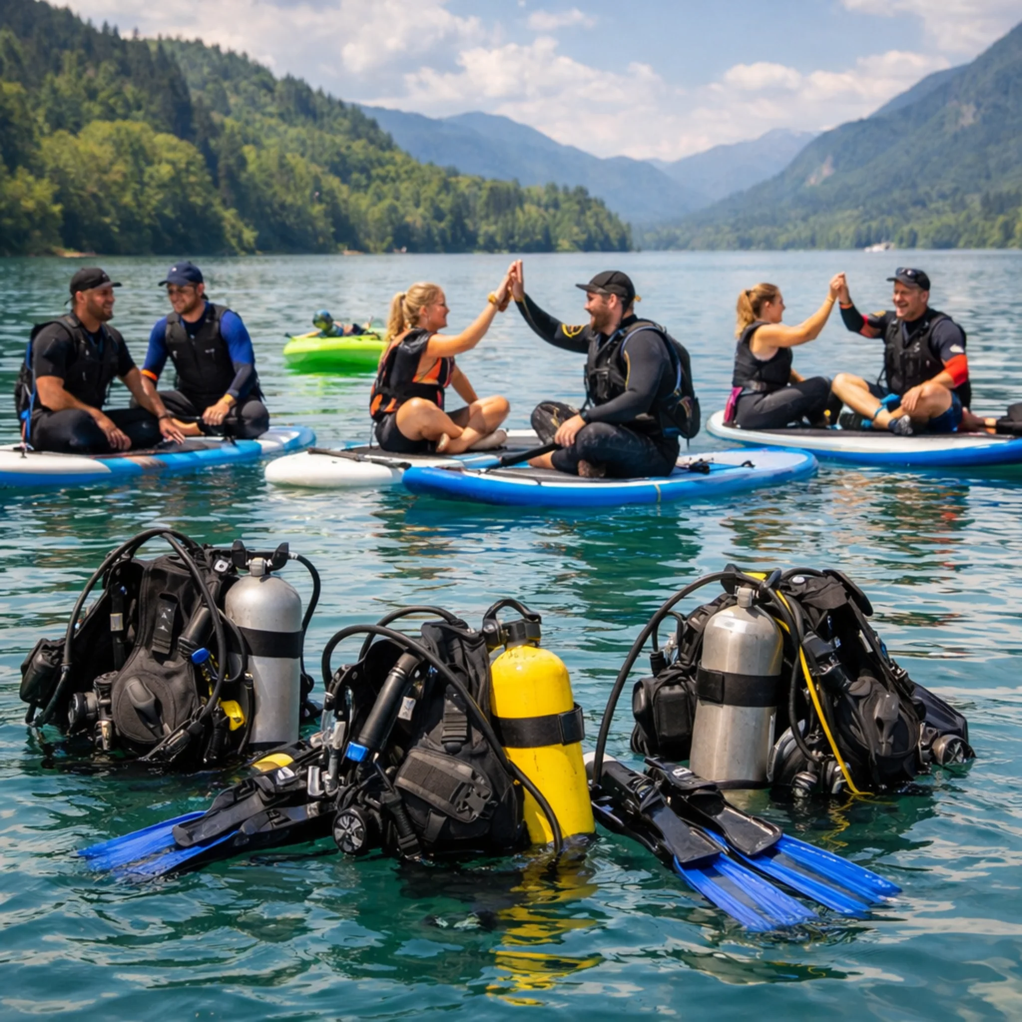 Team building potapljanje Bled